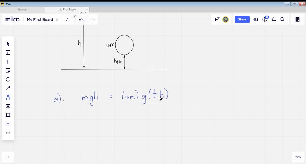 SOLVEDPredict/Explain When a ball of mass m is dropped from rest from a height h, its