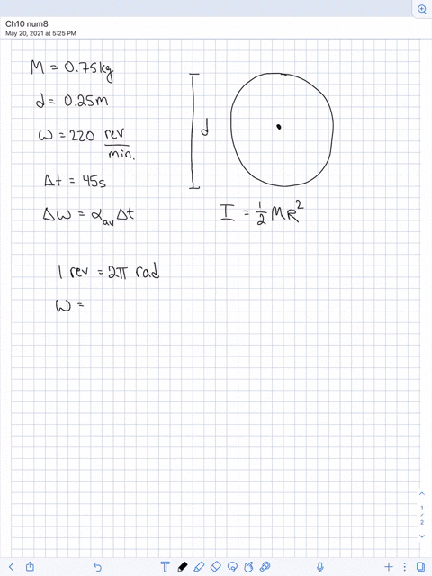 a-750-g-grinding-wheel-250-mathrmcm-in-diameter-is-in-the-shape-of-a-uniform-solid-disk-we-can-ignor