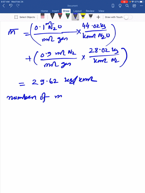a-30-liter-cylinder-is-evacuated-and-filled-with-500-mathrmkg-of-a-gas-containing-100-mole-mathrmn_2