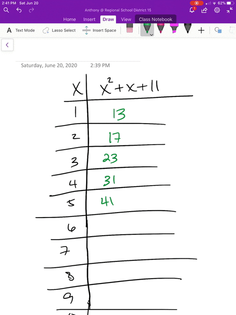 a-substitute-each-of-the-integers-from-1-to-9-for-n-in-the-expression-n2n11-b-using-inductive-reason