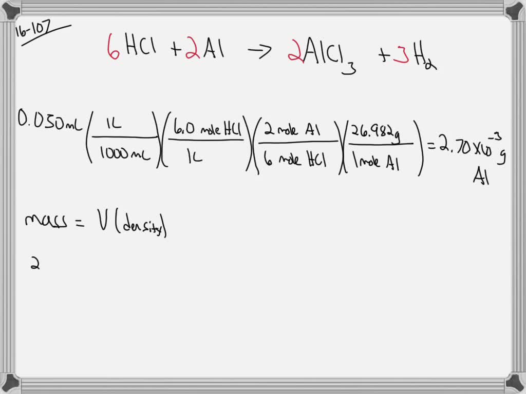 SOLVED One Drop assume 0 050 ML Of 6 0 M HCl Is Placed Onto The