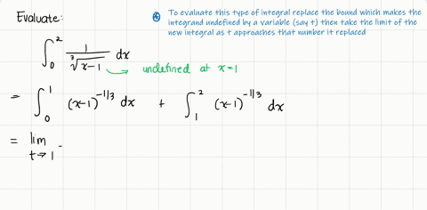 in-problems-31-52-evaluate-the-given-improper-integral-or-show-that-it-diverges-int_02-frac1sqrt3x-1