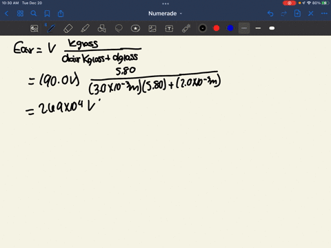 the-capacitor-shown-in-fig-24-34-is-connected-to-a-900-mathrmv-battery-calculate-and-sketch-the-elec