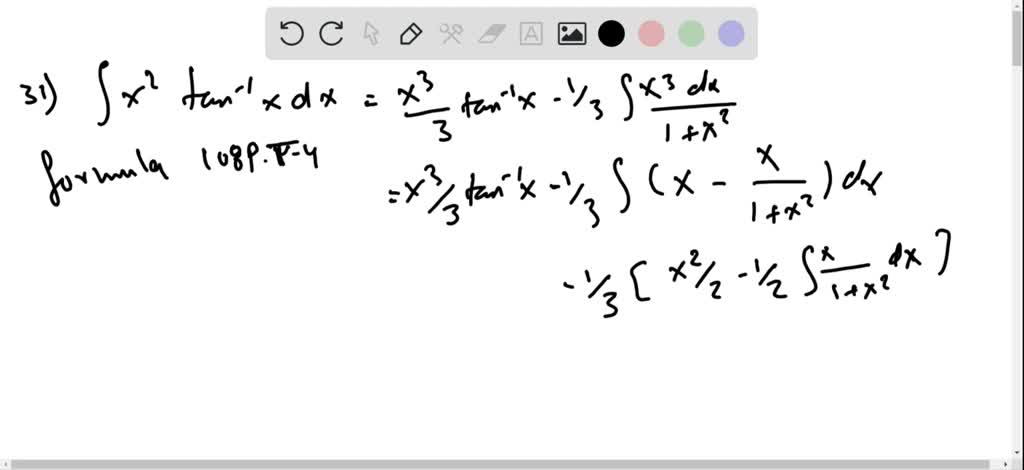 SOLVED:Refer to formulas in the table of integrals at the back of the ...