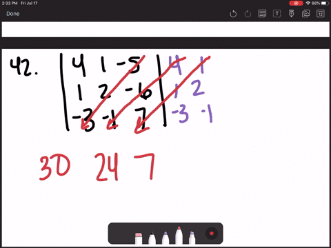 use-the-diagonal-expansion-formula-to-evaluate-the-determinants-leftbeginarrayrrr-4-1-5-1-2-6-3-1-7-