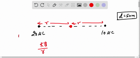 a-unit-positive-charge-has-to-be-brought-from-infinity-to-a-mid-point-between-two-charges-20-mu-math
