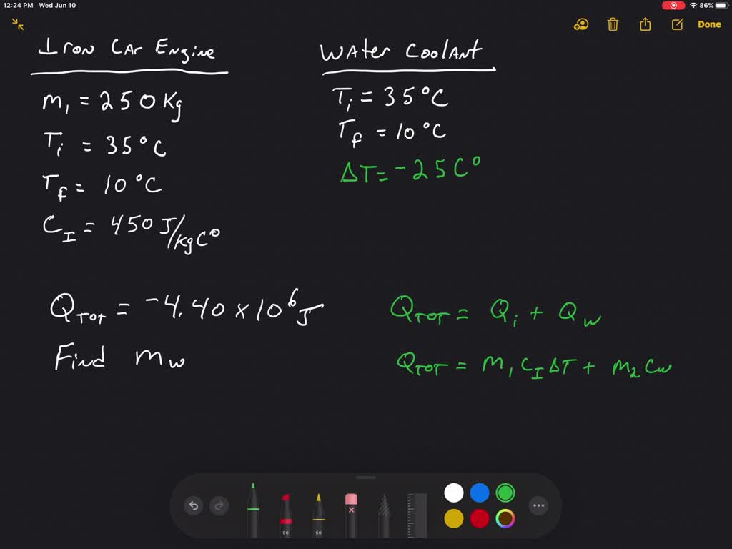 Solved Car Engine A 2 50 Times 10 2 Kg Cast I