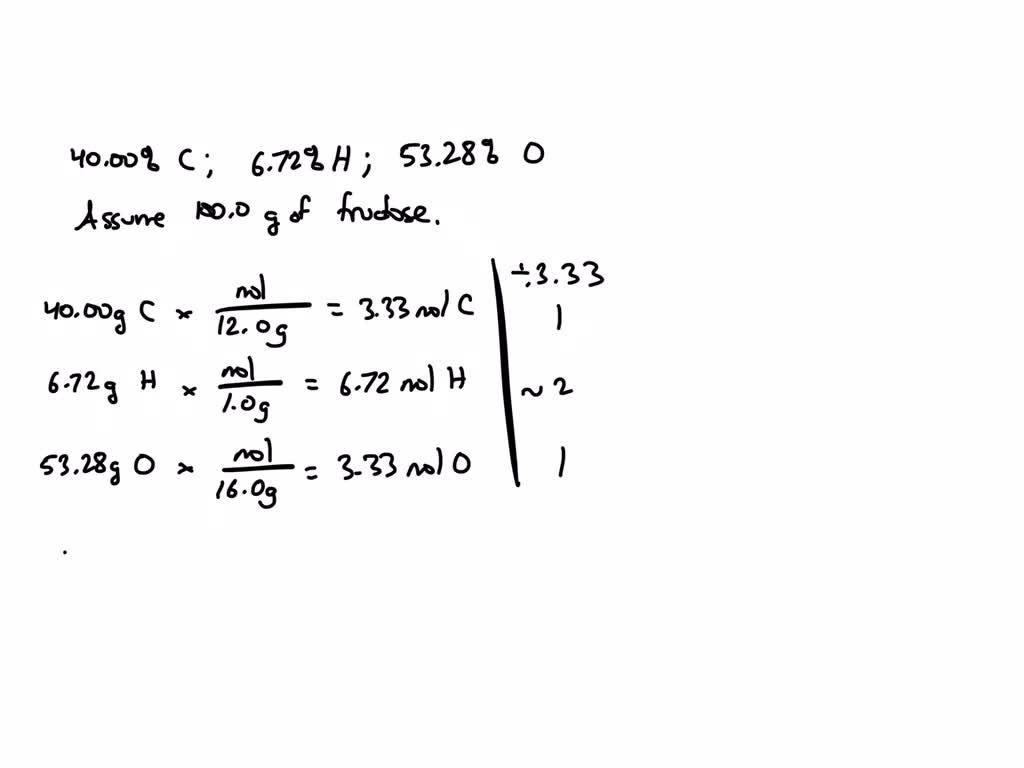 ⏩SOLVEDFructose is a common sugar found in fruit. Elemental… Numerade