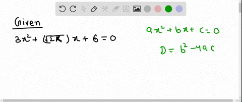 find-the-values-of-k-such-that-the-equation-has-exactly-one-real-root-3-x2sqrt2-k-x60