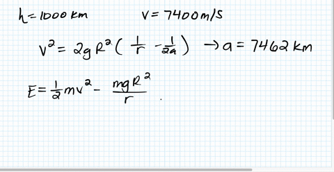 a-spacecraft-in-an-elliptical-orbit-has-the-position-and-velocity-indicated-in-the-figure-at-a-certa