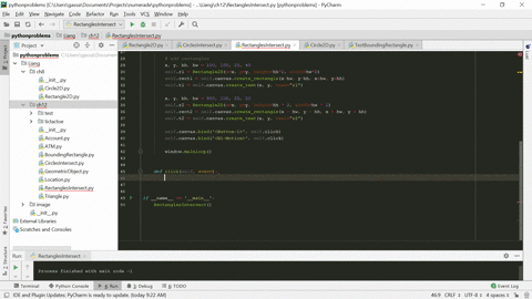 SOLVED:(Tkinter: two rectangles intersect?) Using the Rectangle2D class ...