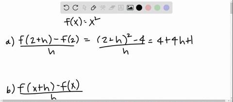 find-and-simplify-the-indicated-difference-quotient-a-fracf2h-f2h-b-fracfxh-fxh