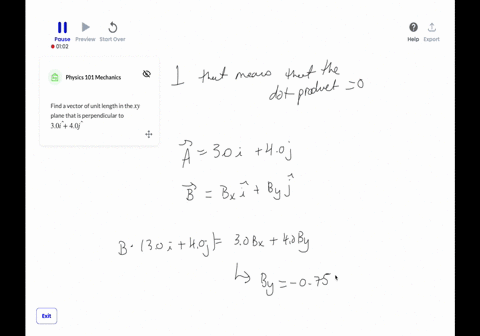 find-a-vector-of-unit-length-in-the-x-y-plane-that-is-perpendicular-to-30-hati40-hatj