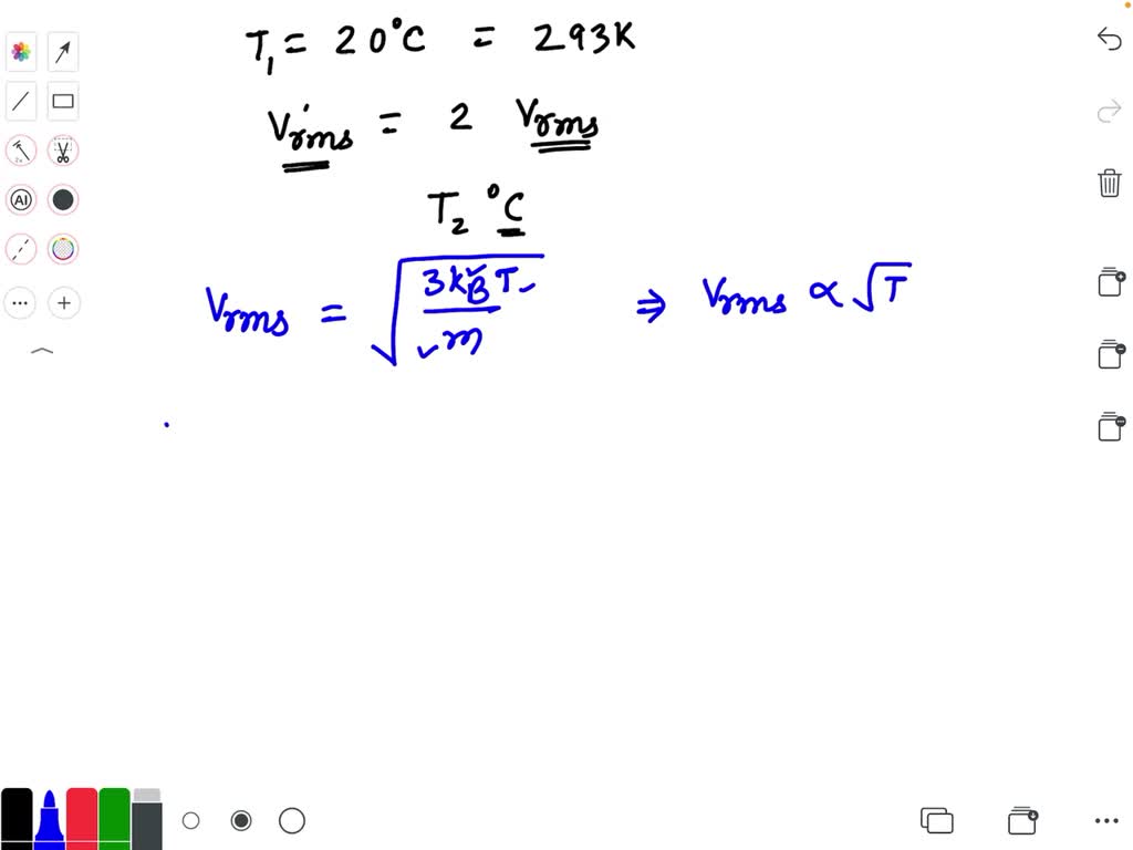 solved-if-the-rms-speed-of-the-molecules-in-an-ideal-gas-at-20-c