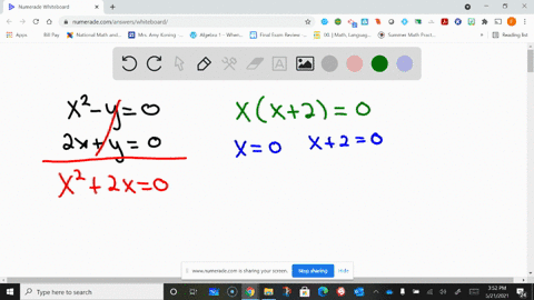 if-possible-solve-the-nonlinear-system-of-equations-beginaligned-x2-y-0-2-xy-0-endaligned