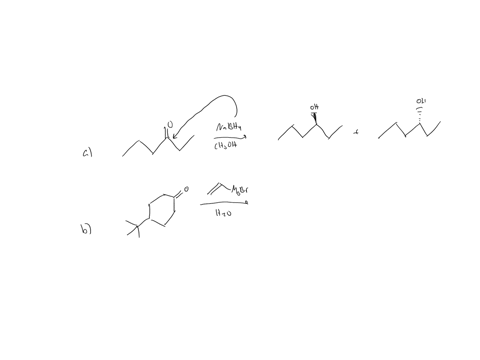 draw-the-products-of-each-reaction-a-b