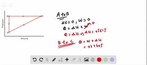 an-ideal-gas-is-taken-through-the-three-processes-mathrma-rightarrow-mathrmb-quad-mathrmb-rightarrow