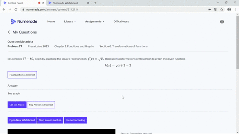 in-exercises-67-80-begin-by-graphing-the-square-root-function-fxsqrtx-then-use-transformations-of-11