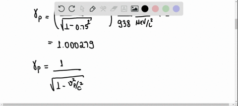 an-electron-has-a-speed-of-0750-a-find-the-speed-of-a-proton-that-has-the-same-kinetic-energy-as-the