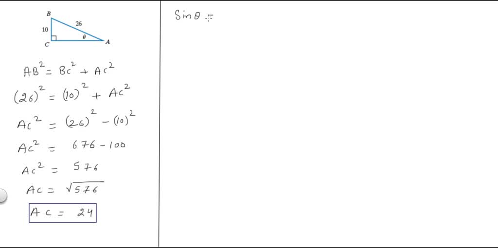 SOLVED:Use the Pythagorean Theorem to find the length of the missing ...