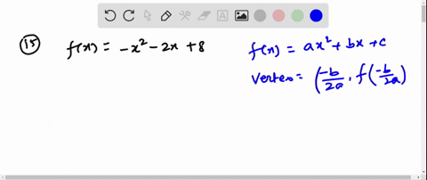 find-the-coordinates-of-the-vertex-for-the-parabola-defined-by-the-given-quadratic-function-fx-x2--5
