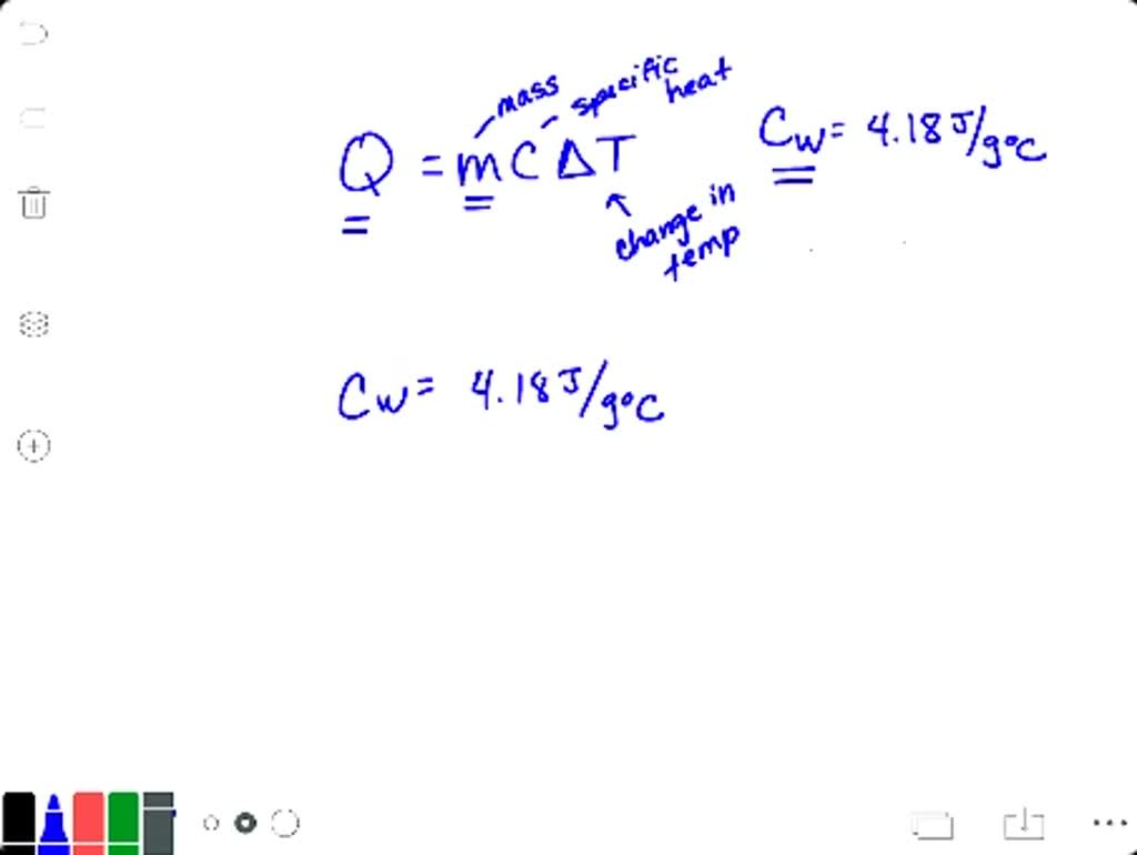 Specific Heat Capacity Of Water Equation