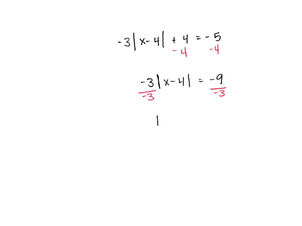 SOLVED Solve 3 x 4 4 5