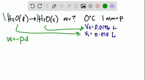 calculate-the-work-done-in-joules-when-10-mole-of-water-is-frozen-at-0circ-mathrmc-and-10-atm-the--2