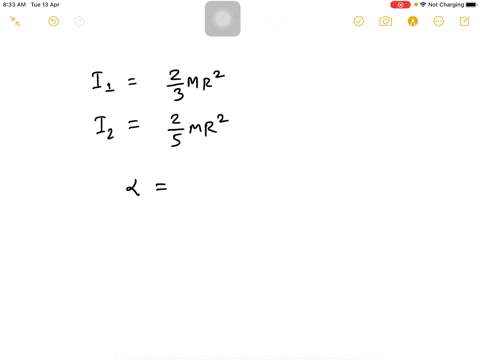 two-spheres-of-equal-size-and-equal-mass-are-rotated-with-an-equal-amount-of-torque-one-of-the-spher