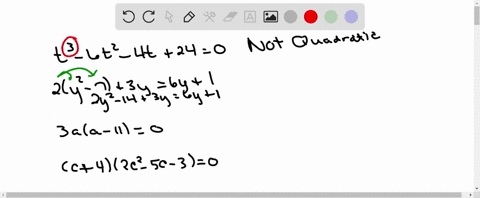 which-of-the-following-equations-are-quadratic-a-t3-6-t2-4-t240-b-2lefty2-7right3-y6-y1-c-3-aa-110-d