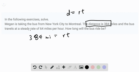 in-the-following-exercises-solve-megan-is-taking-the-bus-from-new-york-city-to-montreal-the-distance