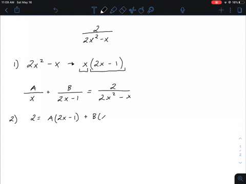 write-the-partial-fraction-decomposition-of-each-rational-expression-frac22-x2-x