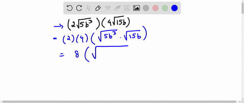 in-the-following-exercises-simplify-left2-sqrt5-b3right4-sqrt15-b