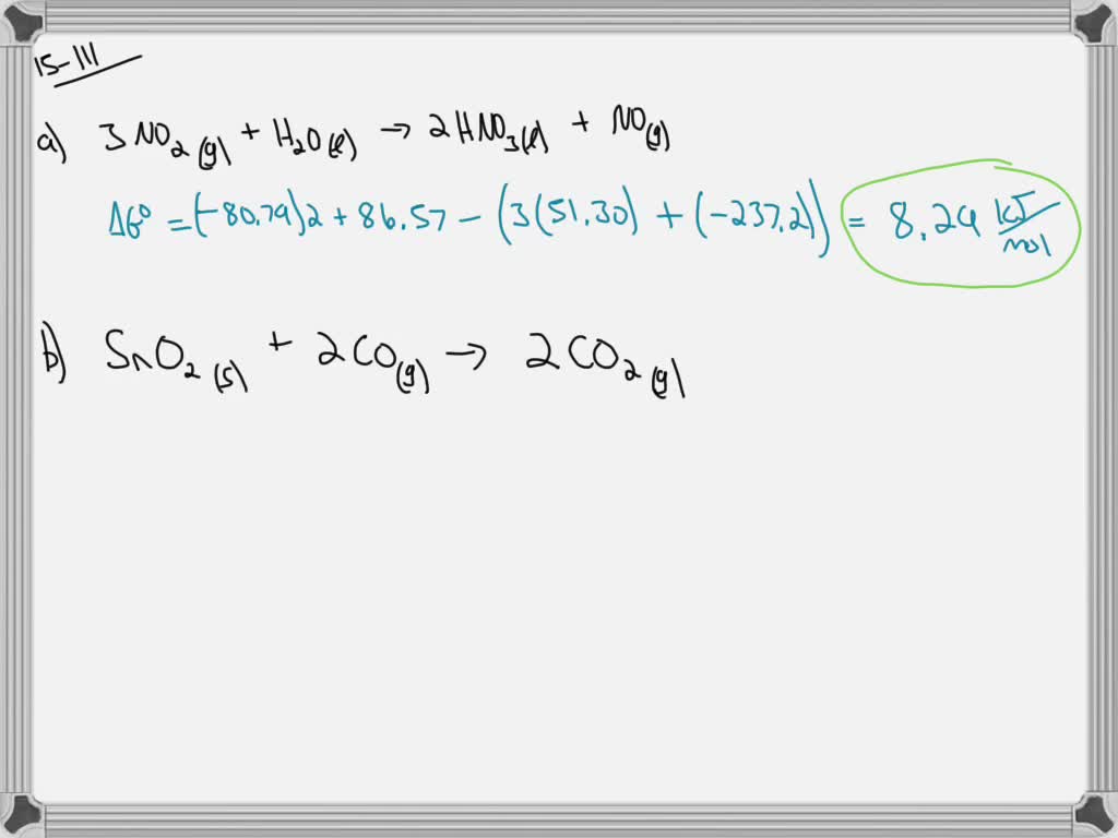 SOLVED:Use values of standard free energy of formation, ΔGf^0, from ...