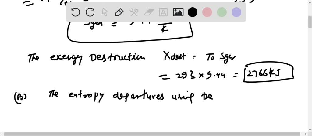 Solved Reconsider Prob Determine The Total Entropy Change And Exergy Destruction