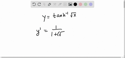 find-the-derivative-simplify-where-possible-ytanh-1-sqrtx