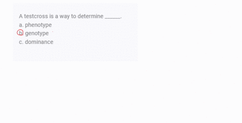 a-testcross-is-a-way-to-determine-______-a-phenotype-b-genotype-c-dominance