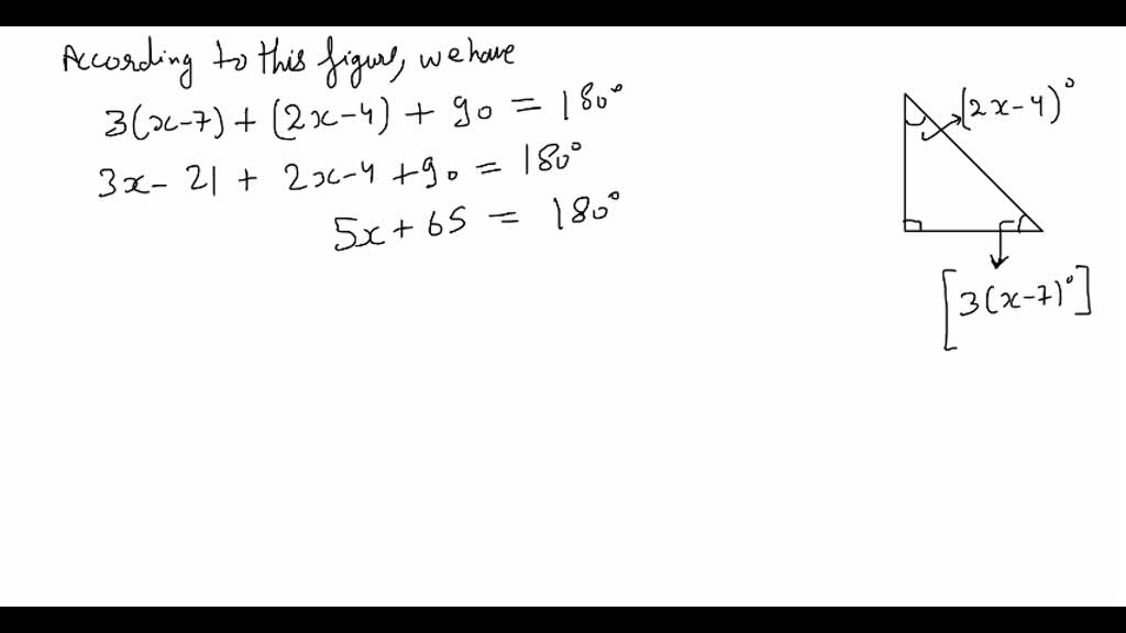 SOLVED:Solve for x, and then find the measure of each angle. GRAPH CAN ...