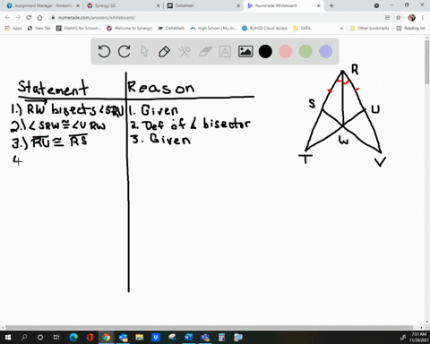 beginarraycltext-given-fracoverrightarrowr-wr-s-cong-fractext-bisects-r-u-angle-s-r-u-endarray-prove