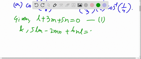an-angle-between-the-lines-whose-direction-cosines-are-given-by-the-equations-l3-m5-n0-and-5-l-m-2-m