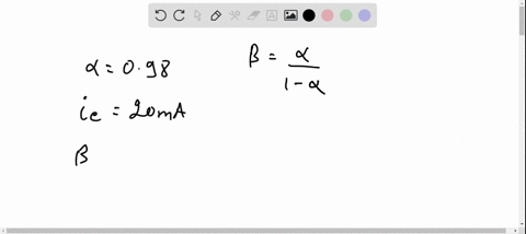 if-alpha098-and-current-through-emitter-i_e20-mathrmma-the-value-of-beta-is-a-49-b-49-c-96-d-96-2
