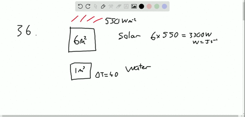 a-hot-water-heater-is-operated-by-solar-power-if-the-solar-collector-has-an-area-of-60-mathrmm2-and-