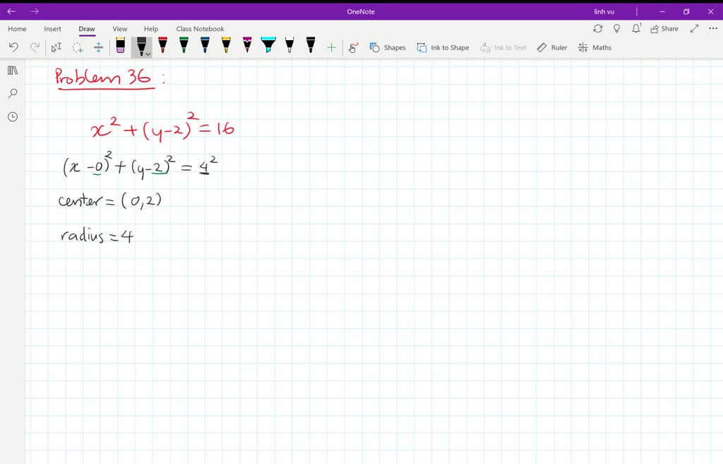 SOLVEDDetermine the center and radius of each circle and sketch the