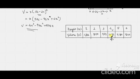 maximum-volume-an-open-box-of-maximum-volume-is-made-from-a-square-piece-of-material-24-centimeters-