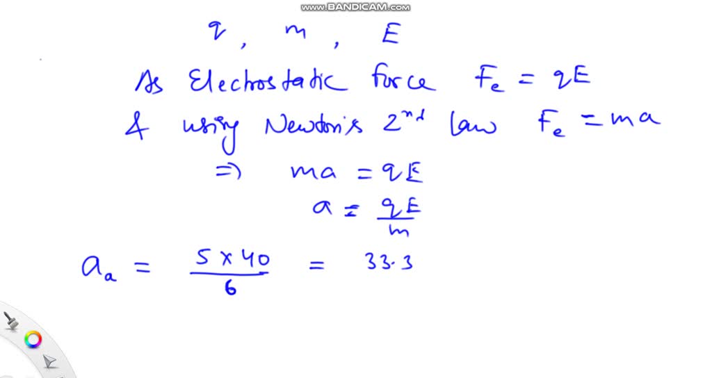 Solved In Each Of Six Situations A Particle Mass M Charge Q Is