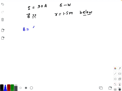 a-horizontal-overhead-power-line-carries-a-current-of-90-mathrma-in-east-to-west-direction-what-is-t