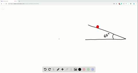a-solid-ball-is-released-from-rest-and-slides-down-a-hillside-that-slopes-downward-at-650circ-from-t