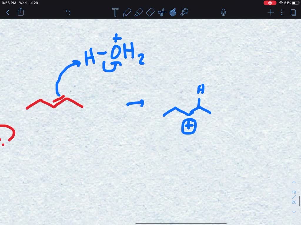 SOLVED:Explain why the acid-catalyzed dehydration of an alcohol is a ...