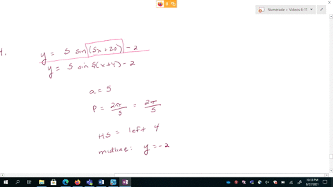 for-each-of-the-following-equations-find-the-amplitude-period-horizontal-shift-and-midline-y5-sin--2