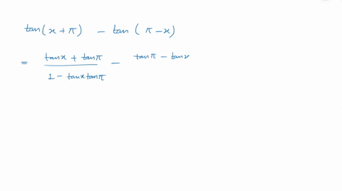 tan pi 2 x formule